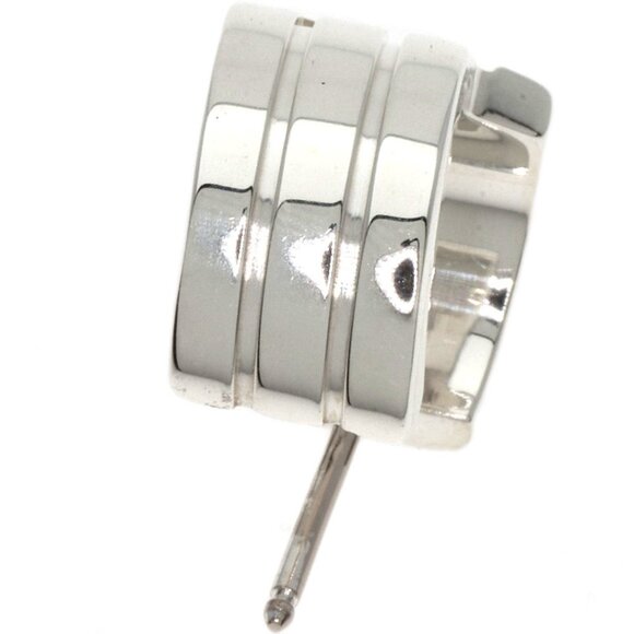 HERMES Silver Earrings - Picture 6 of 7